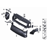 Kanał powietrza prawy BMW F22 F23 218 220 230 235 240 - 51748054418