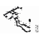 Kanał powietrza grzewczy prawy BMW F39 F45 F46 F48 X1 X2 214 216 218 220 225 - 51459263338