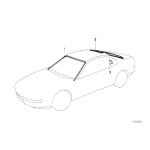 Uszczelka szyby przód BMW E31 840i 840Ci 850Ci 850CSi - 51318108043