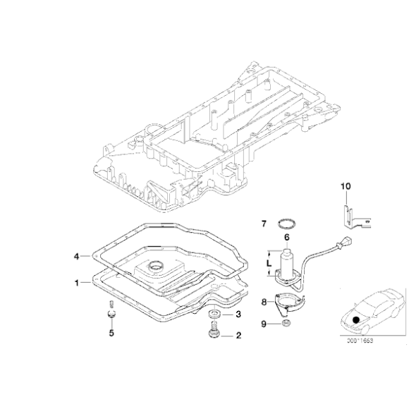 Śruba miski olejowej BMW E30 E31 E32 E34 E36 E38 Z3 - 11131247069