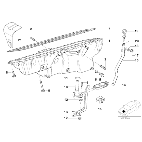 11131437237 Uszczelka miski olejowej BMW E36 E46 E39 E60 E65 X5 E38 320 323 325 325 330 520 525 530 528 730 - 11131437237 - Części oryginalne BMW Łódź | Sklep internetowy BMW