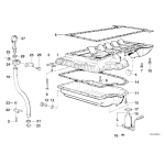 11131702047 Uszczelka miski olejowej górna BMW E32 E31 E38 850Ci 850CSi 750i 750iL M70 M73 M73N - 11131702047 - Części oryginalne BMW Łódź | Sklep internetowy BMW