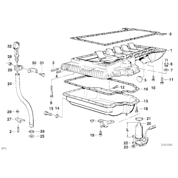 11131710195 Uszczelka miski olejowej BMW E31 E32 850Ci 850CSi 750i 750iL M70 - 11131710195 - Części oryginalne BMW Łódź | Sklep internetowy BMW