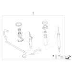 Guma stabilizatora tył BMW E60 525xi 530xd 530xi E81 E87 X1 E90 116 118 120 320 323 325 330 - 33556761002