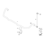 Guma stabilizatora BMW E60 E61 525xi 530xd 530xi 535xi 25,2mm - 31356770003