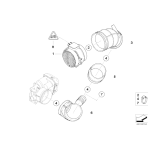 13541438760 Pierścień złączka gumy przepływomierza BMW E46 E53 X5 Z3 330i 330Ci 330xi 3,0i M54 - 13541438760 - Części oryginalne BMW Łódź | Sklep internetowy BMW