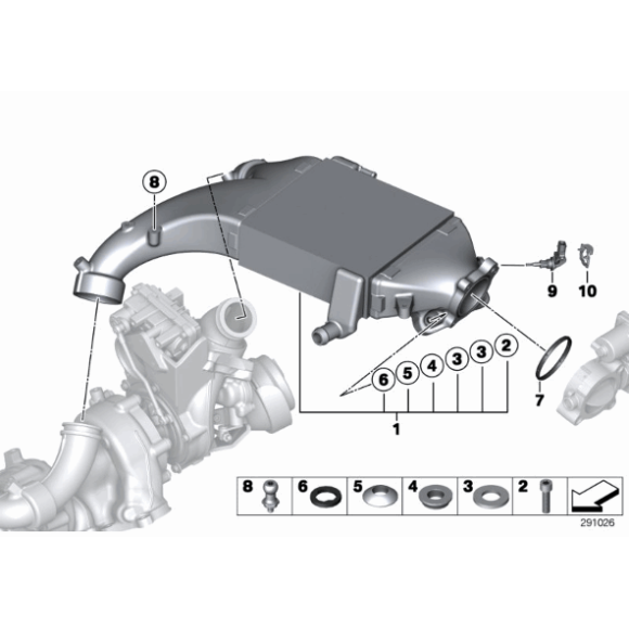 Gniazdo kuliste podkładka BMW E70N E71 F01N F10 F11 F15 F16 G05 G07 G11 F12 G30 G31 - 17518517268