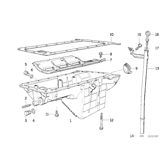 11131739592 Uszczelka dużej miski BMW E30 E36 E34 - 11131739592 - Części oryginalne BMW Łódź | Sklep internetowy BMW