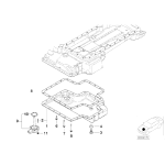 Uszczelka miski olejowej dolna BMW E53 X5 4,4i 4,6is - 11137500261