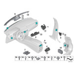 Spinka do boczków BMW E36 E46 E38 E39 F15 E70 E71 F85 X5 X6 - 51411973500