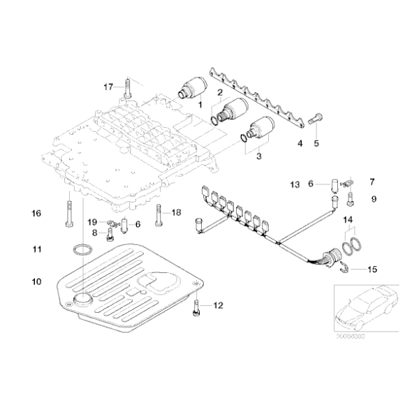 Filtr automatycznej skrzyni BMW E38 E39 X5 E31 540 535 740 735 - 24341422673