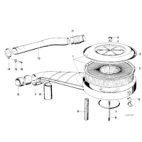 Filtr powietrza BMW E21 E24 E12 E23 - 13721263097