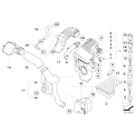 Filtr powietrza MINI R50 R52 One Cooper 1,4i 1,6i - 13721477840