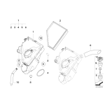 Filtr powietrza N47 N47N N47S M57N2 - Oryginał BMW - 13717797465