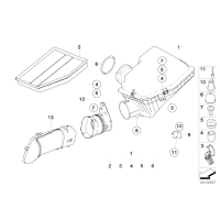 Filtr powietrza E60 540i 545i 550i E63 645i- Oryginał BMW - 13717521023