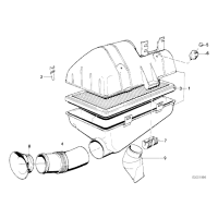 Filtr powietrza E30 E36 E34 - Oryginał BMW - 13721715881