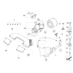 Filtr powietrza BMW E87 E81 E90 E91 E92 X1 130i 125i 325i 330i 323i - 13717536006