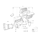 Filtr powietrza BMW E36 E46 E39 320 323 325 328 330 520 523 525 528 530 M50 M52 M54 - 13721730449