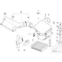 Filtr powietrza BMW E46 320i 325i 330i M54 - 13721744869