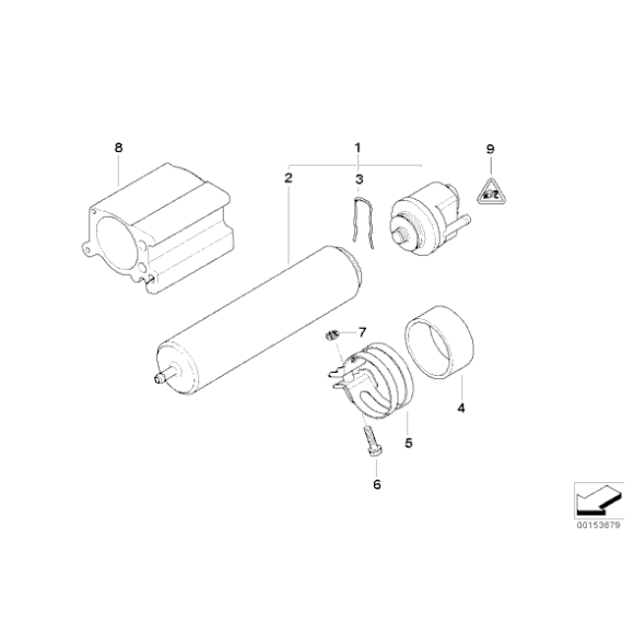 Wkład filtra paliwa - 13327811401