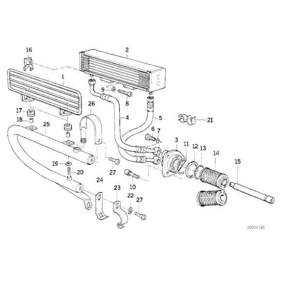 Filtr oleju BMW R100 R60 R80 R80GS - 11421337575