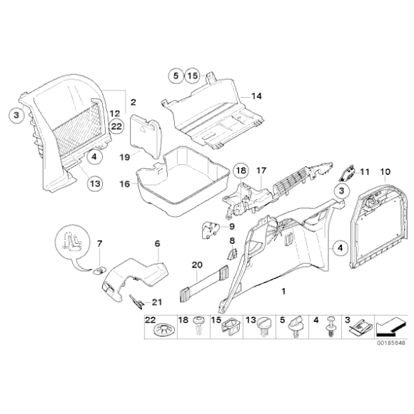 Blachowkręt samogwintujący BMW E32 E34 E36 E38 E46 E53 E60 E65 E81 E83 E87 E90 F01 F07 F10 F11 F15 F30 F36 MINI - 51419143799