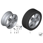 Felgi M Double Spoke 351 przód BMW serii 5 i 6 - 36117842652