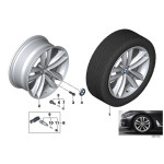 Felga aluminiowa Ferricgrey 19" BMW G11 G12 G32 - 36116881665
