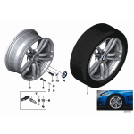 Felga aluminiowa Ferricgrey 18 BMW F30 F31 F32 F33 F34 F36 - 36117852491
