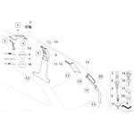 Osłona pokrycia słupka A ITS BMW E46 - 51432699055
