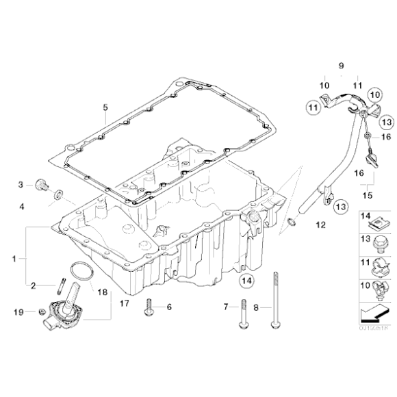 11137798372 Miska olejowa BMW E87 E90 E91 118d 120d 318d 320d - 11137798372 - Części oryginalne BMW Łódź | Sklep internetowy BMW