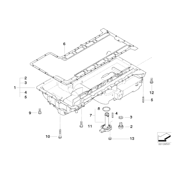 11137836361 Uszczelka miski olejowej BMW E60 E61 E63 E64 M5 M6 - 11137836361 - Części oryginalne BMW Łódź | Sklep internetowy BMW