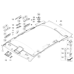 Uchwyt podsufitki BMW X3 E83 2.0d 2.0i 2.5i 3.0d 3.0i 1.8d - 51443417143