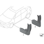 Fartuchy przeciw błotne chlapacze przód BMW F45 F46 214 216 218 220 225 - 82162348036