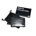 Etui na karty BMW M czarne skóra - 80212454763