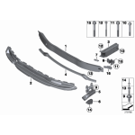 Element deformacyjny lewy wspornik BMW M F20 F21 F22 F23 F30 F31 F32 F33 F34 F36 - 51118051189
