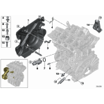 Elektrozawór BMW F10 F11 F15 F23 F25 F30 F36 F40 F54  F60 F90 G01 G02 G05 G11 G20 - 11417639993