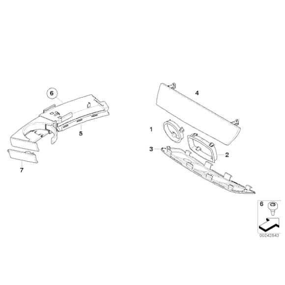 51457070324 Uchwyt do napojów prawy BMW E85 E86 Z4 2,0i 2,2i 2,5i 3,0i 3,0si M3,2 - 51457070324 - Części oryginalne BMW Łódź | Sklep internetowy BMW