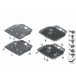 Ekran osłona komory silnika BMW F39 2 F45 F46 F48 X1  - 51757343142