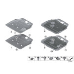 Ekran osłona komory silnika BMW F39 2 F45 F46 F48 X1  - 51757343142