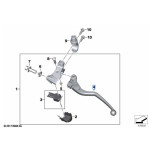 Dźwignia sprzęgła BMW K67 K80 K81 K82 S1000RR F750GS F850GS - 32728389435