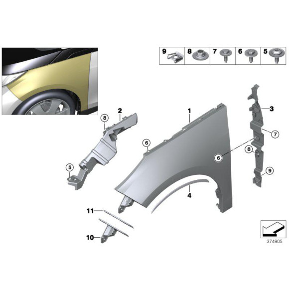 51647368158 Dźwigar podporowy ścianki bocznej przód prawy BMW I01 I01N i3 i3s 60Ah 94Ah 120Ah - 51647368158 - Części oryginalne BMW Łódź | Sklep internetowy BMW