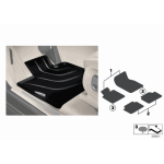 Dywaniki podłogowe przód Allwetter BMW F25 F26 X3 X4 18d 18i 20dX 20iX 28iX 28dX 35dX 35iX 30dX M40iX - 51472286001
