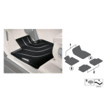 Dywaniki podłogowe przód Allwetter BMW F25 F26 X3 X4 18d 18i 20dX 20iX 28iX 28dX 35dX 35iX 30dX M40iX - 51472286001