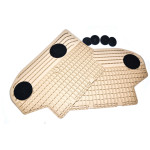 Dywaniki gumowe beżowe tył BMW F10 F10N F11 F11N 518 520 523 525 528 530 535 550 - 51472346787