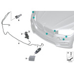 Dysza spryskiwacza kamery Night Vision przód BMW F15 F16 X5 X6 F85 F86 M - 61677327511