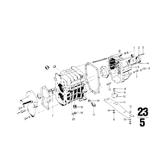 Włącznik świateł cofania BMW E12 E21 E23 E24 E28 E3 E30 E32 E34 E36 E9 - 23141354071