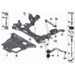 31126854728 Wahacz przód tylny prawy BMW F20 F21 F22 F23 F30 F31 F32 F33 F34 F36 - 31126854728 - Części oryginalne BMW Łódź | Sklep internetowy BMW