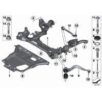 Wahacz przód tylny prawy BMW F20 F21 F22 F23 F30 F31 F32 F33 F34 F36 - 31126854728