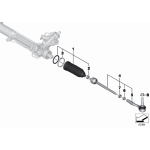 32106777479 Drążek kierowniczy BMW E60 E61 E63 E64 - 32106777479 - Części oryginalne BMW Łódź | Sklep internetowy BMW